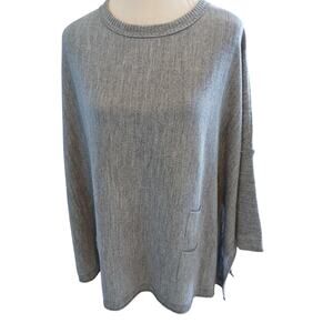 Mersea Catalina Gray One Size oversized knit sweater